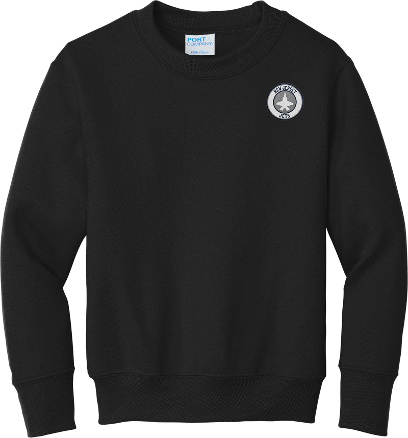 NJ Jets Youth Core Fleece Crewneck Sweatshirt