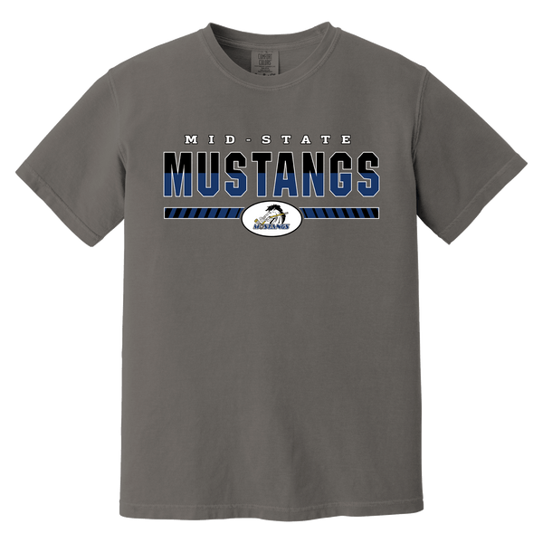 Mid-State Mustangs Heavyweight Ring Spun Tee