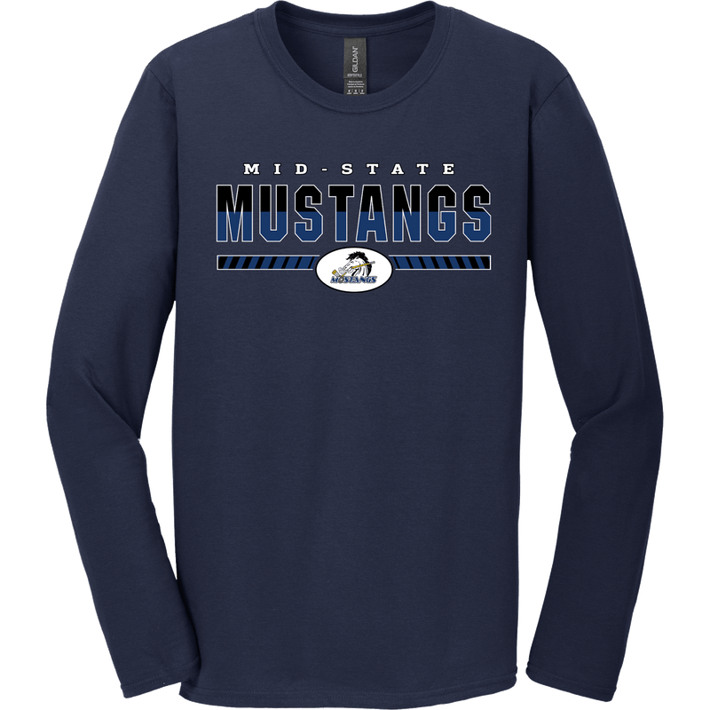 Mid-State Mustangs Softstyle Long Sleeve T-Shirt