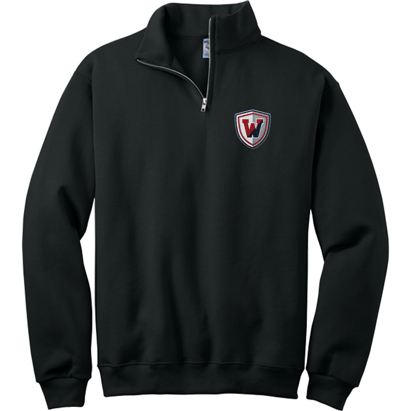 Wall Hockey NuBlend 1/4-Zip Cadet Collar Sweatshirt