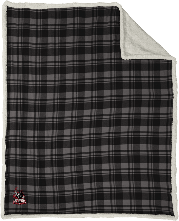 NJ Valkyries Flannel Sherpa Blanket