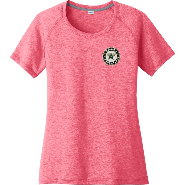 CT ECHO Stars Ladies PosiCharge Tri-Blend Wicking Scoop Neck Raglan Tee