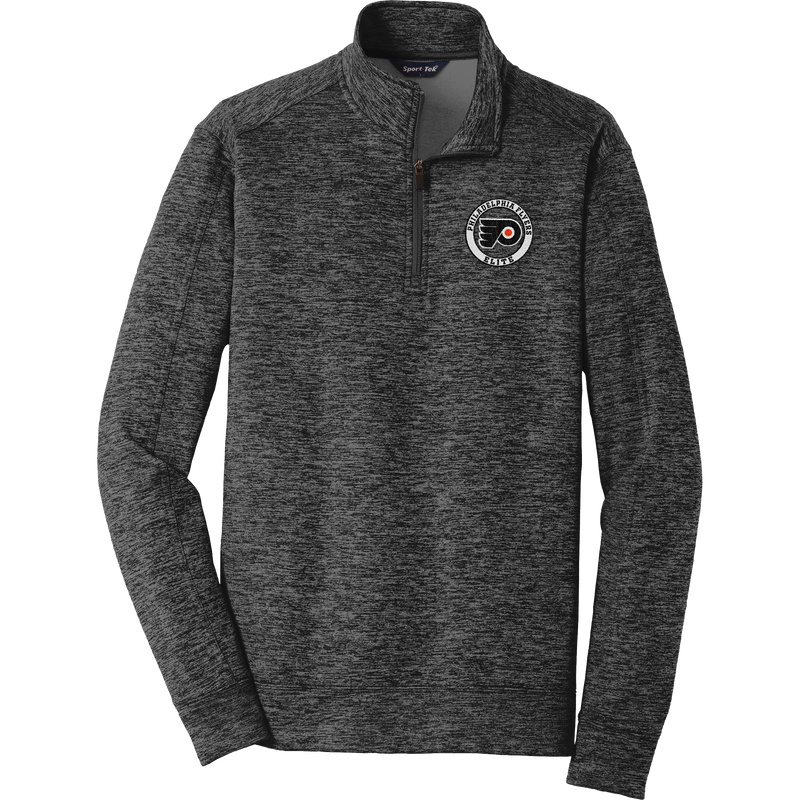 Philadelphia Flyers Elite PosiCharge Electric Heather Fleece 1/4-Zip Pullover