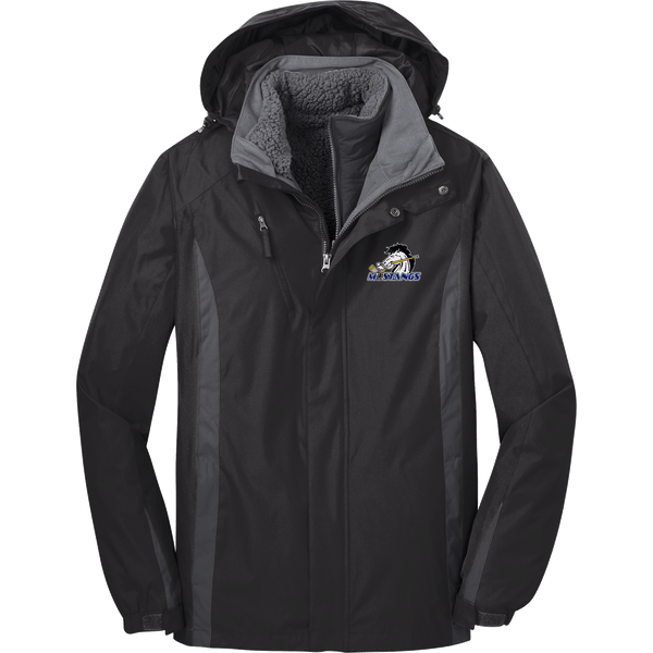 Mid-State Mustangs Colorblock 3-in-1 Jacket