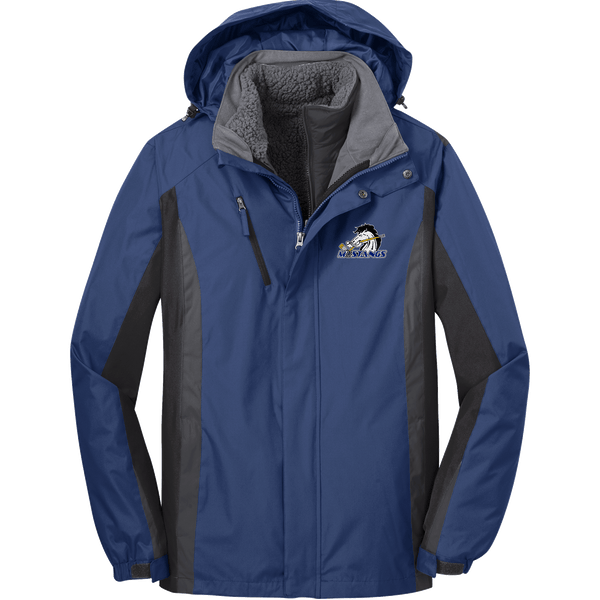 Mid-State Mustangs Colorblock 3-in-1 Jacket