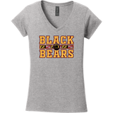 MD Jr. Black Bears Softstyle Ladies Fit V-Neck T-Shirt