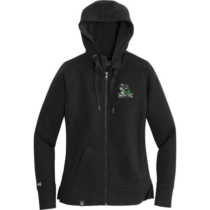 Atlanta Madhatters New Era Ladies French Terry Full-Zip Hoodie