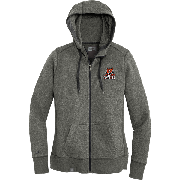 Princeton Tiger Lilies New Era Ladies French Terry Full-Zip Hoodie