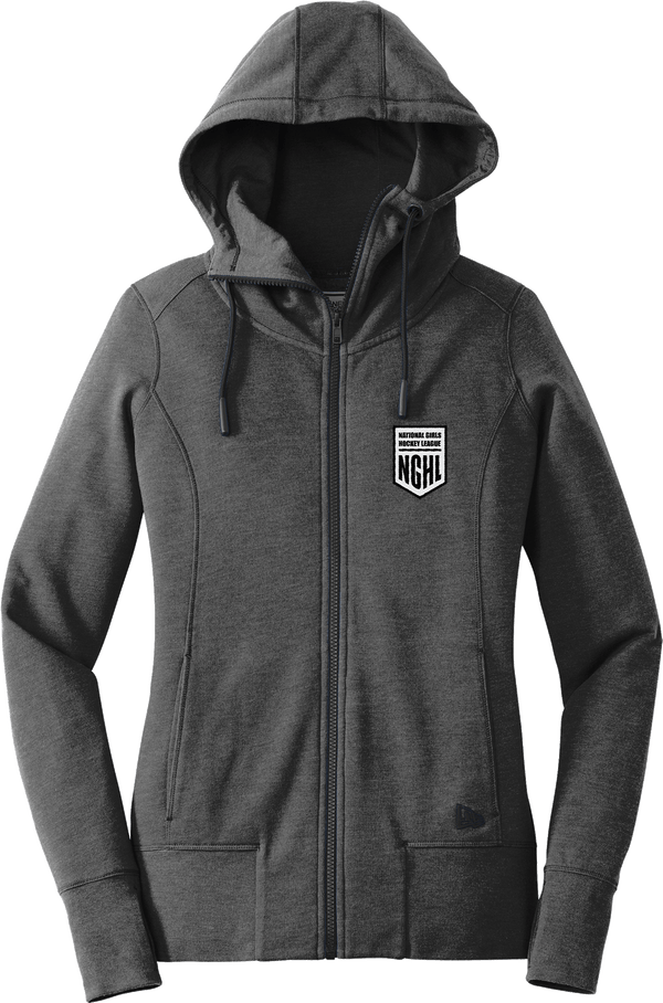 NGHL New Era Ladies Tri-Blend Fleece Full-Zip Hoodie