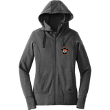 Princeton Jr. Tigers New Era Ladies Tri-Blend Fleece Full-Zip Hoodie