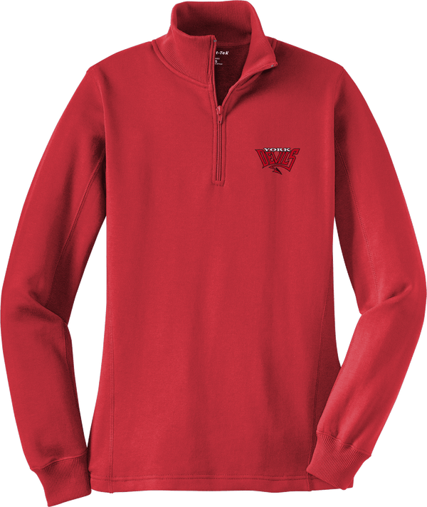 York Devils Ladies 1/4-Zip Sweatshirt