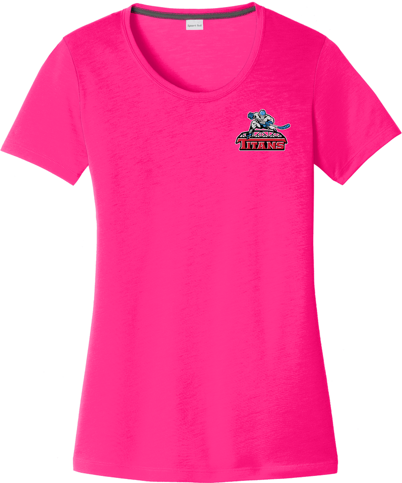 NJ Titans Ladies PosiCharge Competitor Cotton Touch Scoop Neck Tee