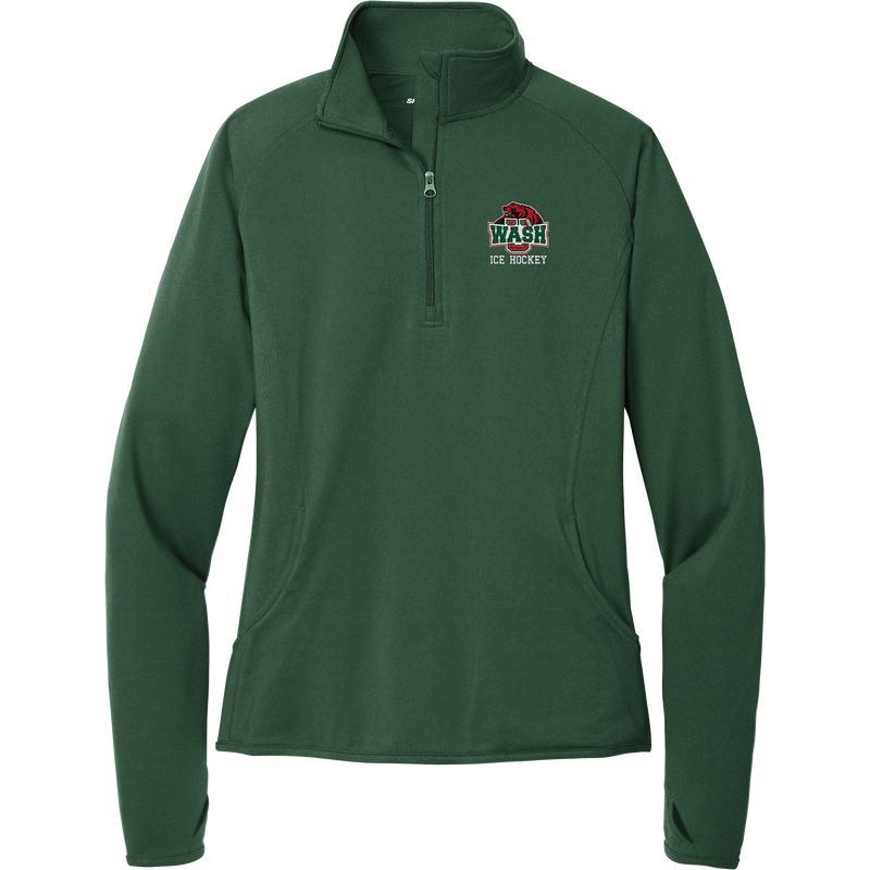 Wash U Ladies Sport-Wick Stretch 1/4-Zip Pullover