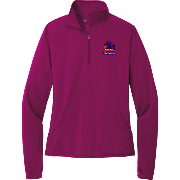 Chicago Phantoms Ladies Sport-Wick Stretch 1/4-Zip Pullover