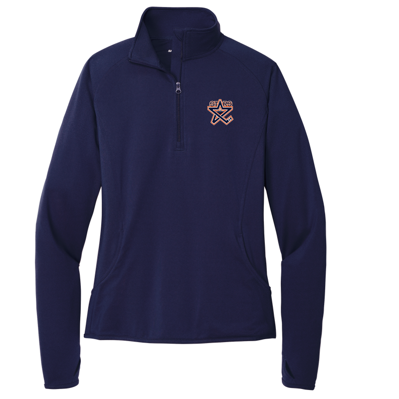 NY Stars Ladies Sport-Wick Stretch 1/4-Zip Pullover