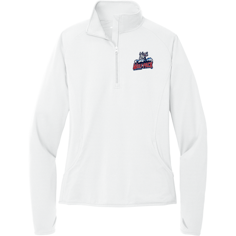 CT Wolfpack South Ladies Sport-Wick Stretch 1/4-Zip Pullover