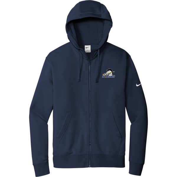 Mid-State Mustangs Nike Club Fleece Sleeve Swoosh Full-Zip Hoodie