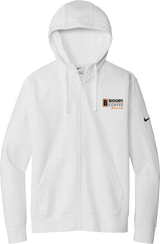 Biggby Coffee Hockey Club Nike Club Fleece Sleeve Swoosh Full-Zip Hoodie