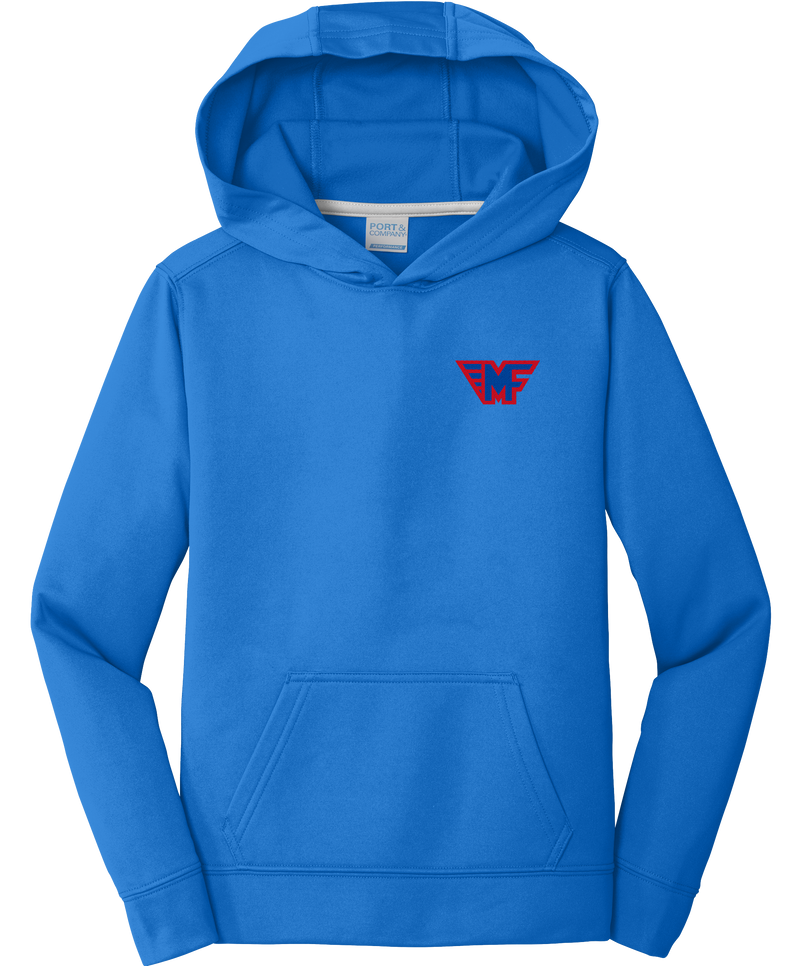 Mid-Fairfield Youth Performance Fleece Pullover Hooded Sweatshirt