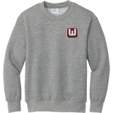 CT Whalers Tier 1 Youth Core Fleece Crewneck Sweatshirt