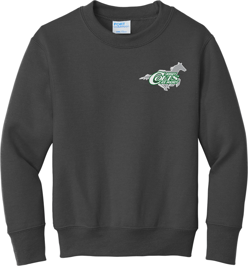 NJ Colts Youth Core Fleece Crewneck Sweatshirt