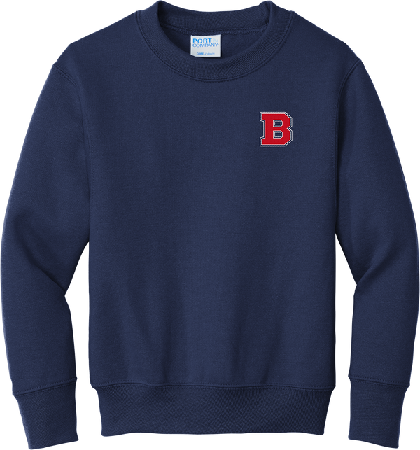 CT Bobcats Youth Core Fleece Crewneck Sweatshirt