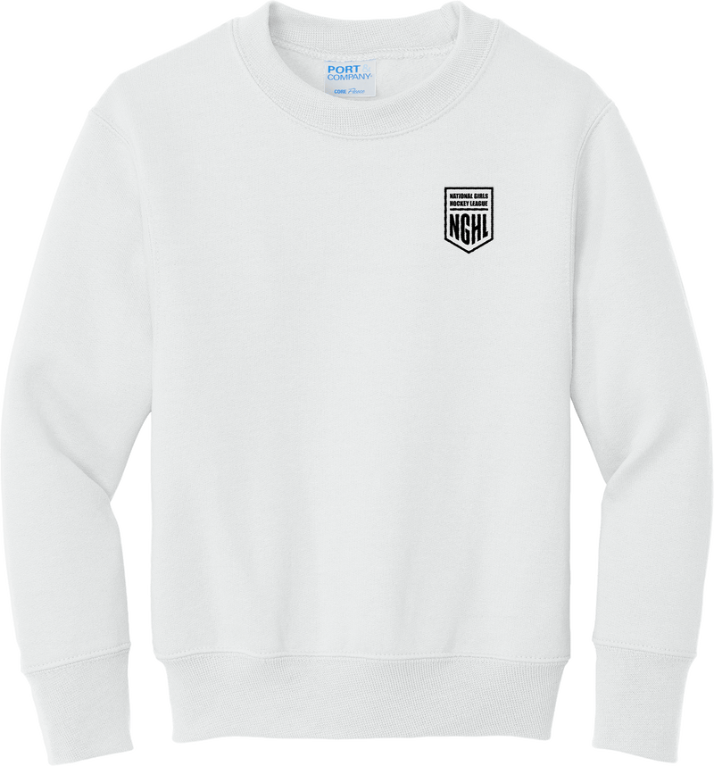 NGHL Youth Core Fleece Crewneck Sweatshirt