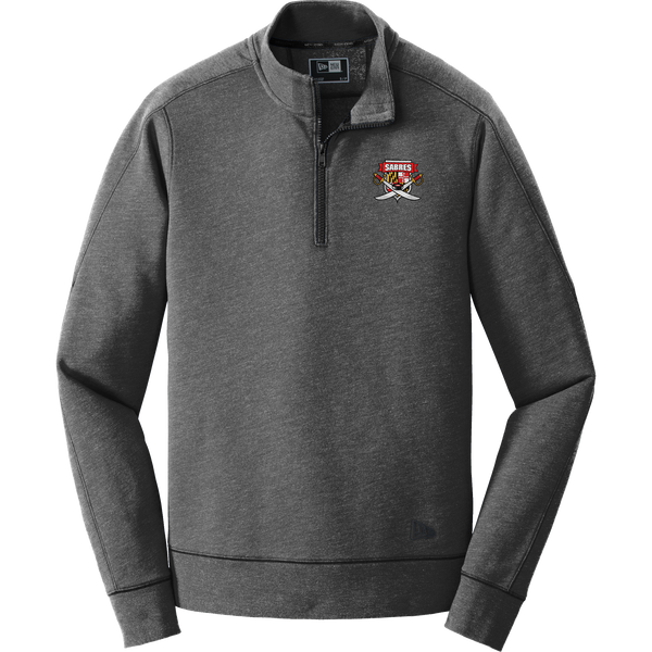 SOMD Sabres New Era Tri-Blend Fleece 1/4-Zip Pullover