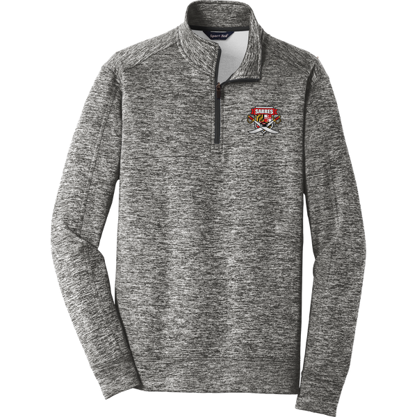 SOMD Sabres PosiCharge Electric Heather Fleece 1/4-Zip Pullover