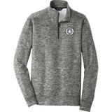 NJ Jets PosiCharge Electric Heather Fleece 1/4-Zip Pullover