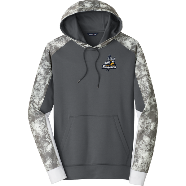 Mon Valley Thunder Sport-Wick Mineral Freeze Fleece Colorblock Hooded Pullover