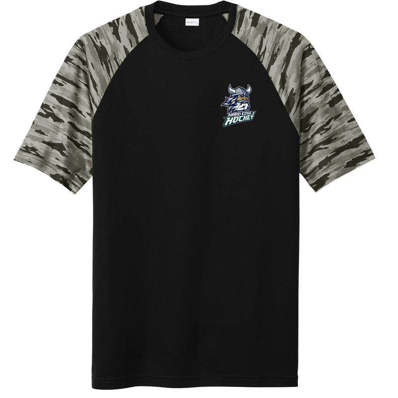 Hard Edge Hockey Drift Camo Colorblock Tee