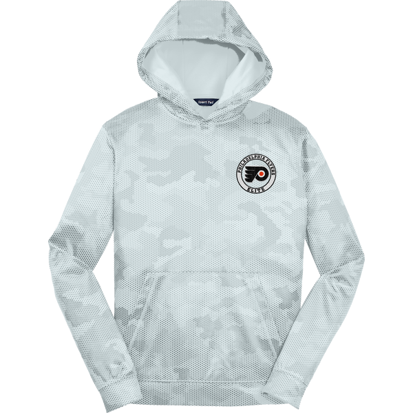 Philadelphia Flyers Elite Youth Sport-Wick CamoHex Fleece Hooded Pullover