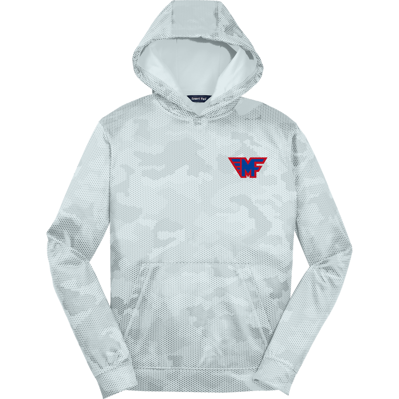 Mid-Fairfield Youth Sport-Wick CamoHex Fleece Hooded Pullover