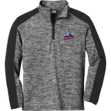 CT Wolfpack South Youth PosiCharge Electric Heather Colorblock 1/4-Zip Pullover