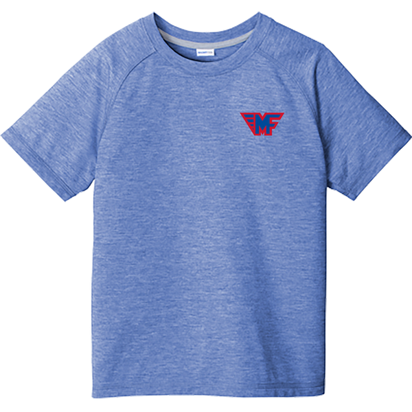 Mid-Fairfield Youth PosiCharge  Tri-Blend Wicking Raglan Tee